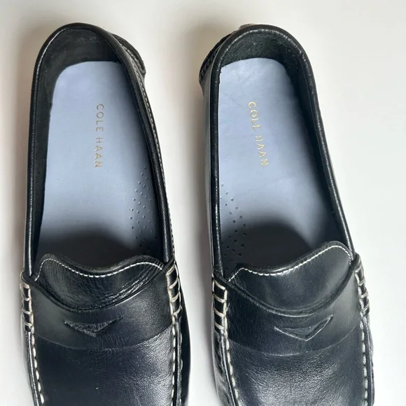 Cole Haan Black Leather Slip-On Loafers Women’s Flat Size 8.5B - Picture 7 of 15